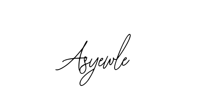 You should practise on your own different ways (Bearetta-2O07w) to write your name (Asyewle) in signature. don't let someone else do it for you. Asyewle signature style 12 images and pictures png