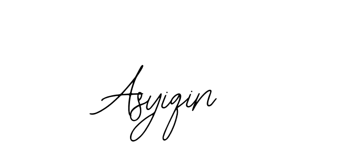if you are searching for the best signature style for your name Asyiqin. so please give up your signature search. here we have designed multiple signature styles  using Bearetta-2O07w. Asyiqin signature style 12 images and pictures png