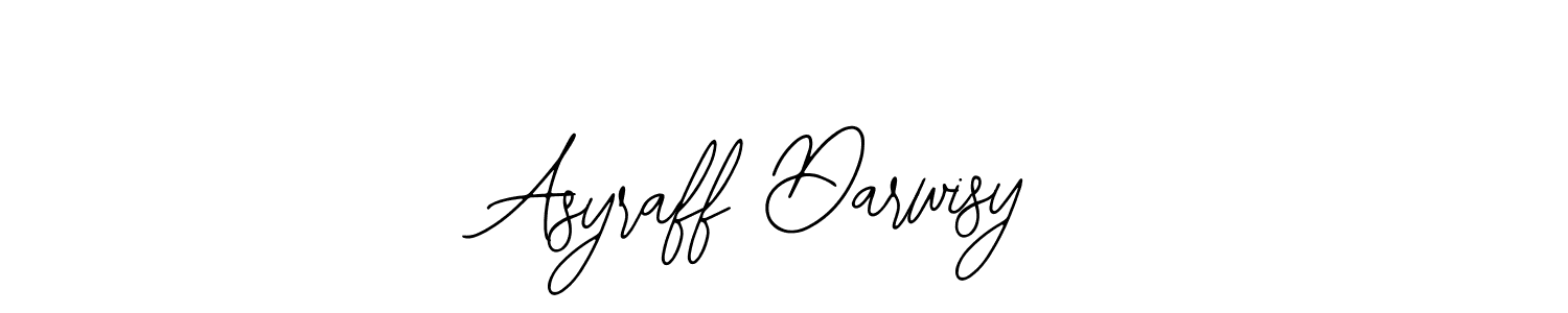 How to make Asyraff Darwisy name signature. Use Bearetta-2O07w style for creating short signs online. This is the latest handwritten sign. Asyraff Darwisy signature style 12 images and pictures png