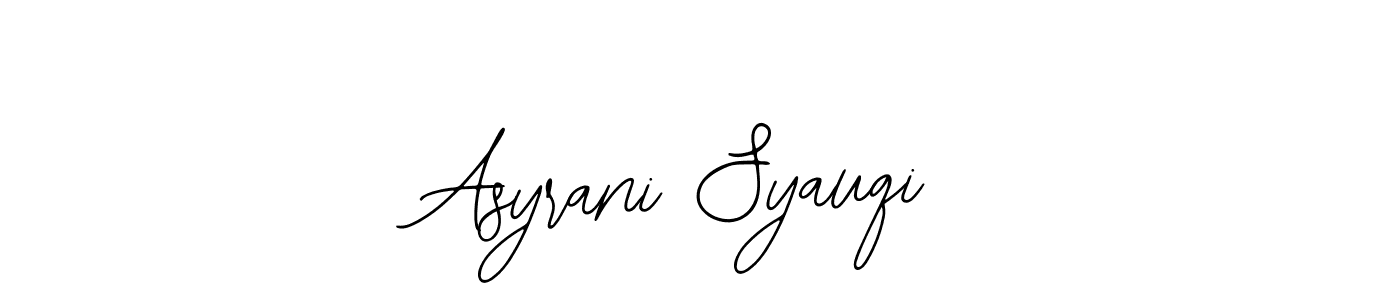 How to make Asyrani Syauqi signature? Bearetta-2O07w is a professional autograph style. Create handwritten signature for Asyrani Syauqi name. Asyrani Syauqi signature style 12 images and pictures png