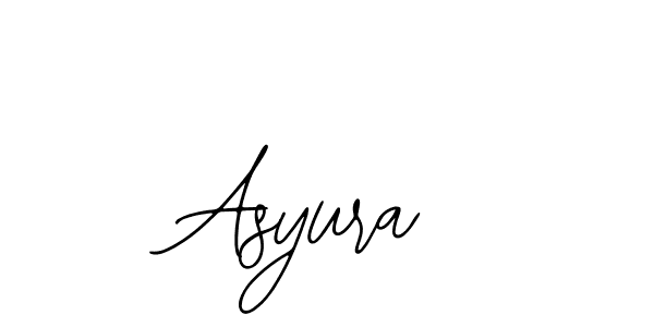 The best way (Bearetta-2O07w) to make a short signature is to pick only two or three words in your name. The name Asyura include a total of six letters. For converting this name. Asyura signature style 12 images and pictures png