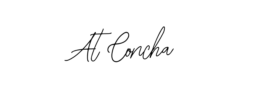 How to Draw At Concha signature style? Bearetta-2O07w is a latest design signature styles for name At Concha. At Concha signature style 12 images and pictures png