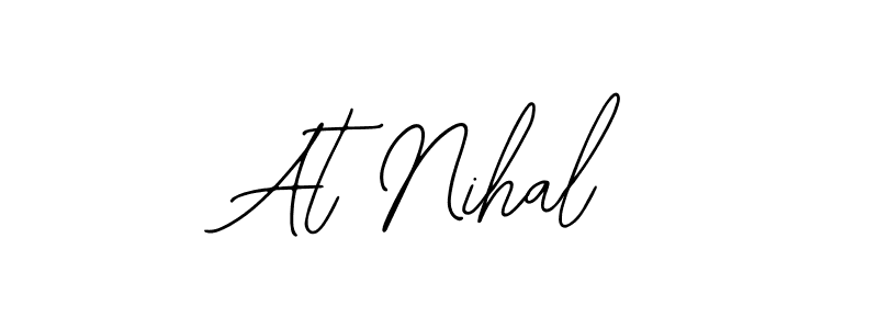 Also You can easily find your signature by using the search form. We will create At Nihal name handwritten signature images for you free of cost using Bearetta-2O07w sign style. At Nihal signature style 12 images and pictures png
