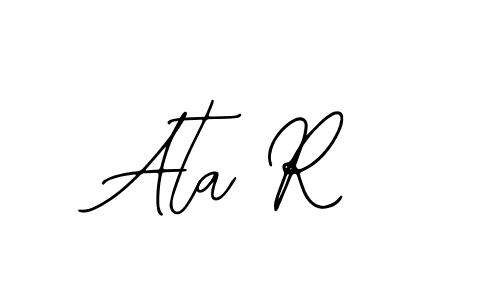 You can use this online signature creator to create a handwritten signature for the name Ata R. This is the best online autograph maker. Ata R signature style 12 images and pictures png