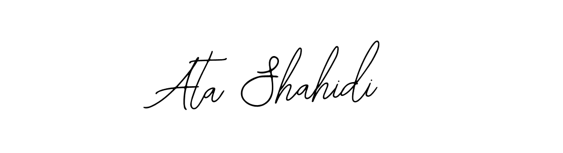 Create a beautiful signature design for name Ata Shahidi. With this signature (Bearetta-2O07w) fonts, you can make a handwritten signature for free. Ata Shahidi signature style 12 images and pictures png