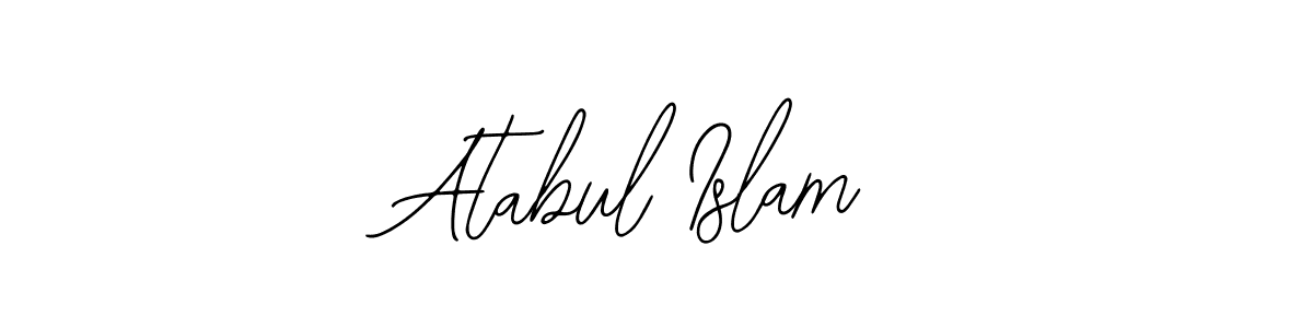 Design your own signature with our free online signature maker. With this signature software, you can create a handwritten (Bearetta-2O07w) signature for name Atabul Islam. Atabul Islam signature style 12 images and pictures png