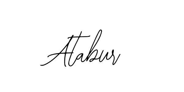 Design your own signature with our free online signature maker. With this signature software, you can create a handwritten (Bearetta-2O07w) signature for name Atabur. Atabur signature style 12 images and pictures png