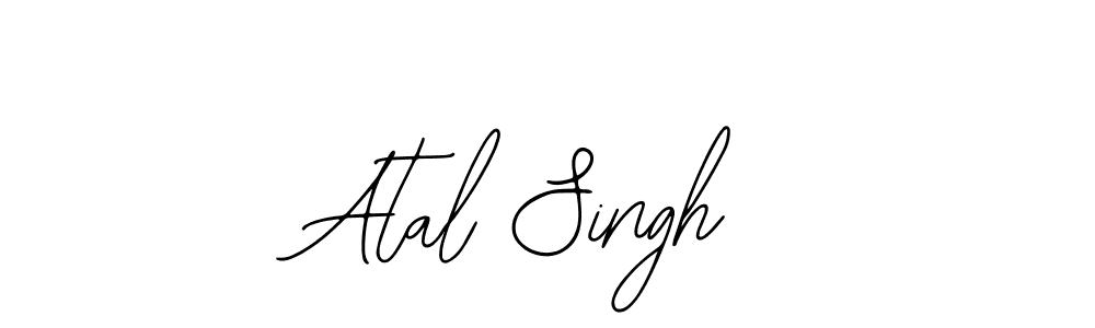 How to make Atal Singh name signature. Use Bearetta-2O07w style for creating short signs online. This is the latest handwritten sign. Atal Singh signature style 12 images and pictures png