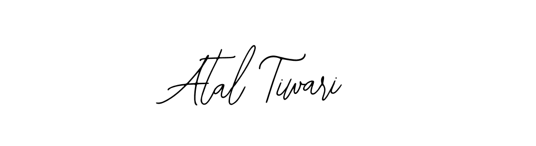 How to make Atal Tiwari name signature. Use Bearetta-2O07w style for creating short signs online. This is the latest handwritten sign. Atal Tiwari signature style 12 images and pictures png