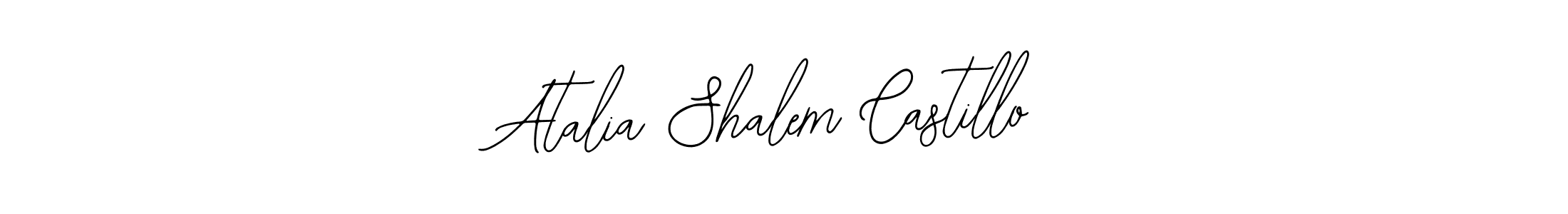 Also You can easily find your signature by using the search form. We will create Atalia Shalem Castillo name handwritten signature images for you free of cost using Bearetta-2O07w sign style. Atalia Shalem Castillo signature style 12 images and pictures png