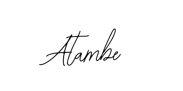 Design your own signature with our free online signature maker. With this signature software, you can create a handwritten (Bearetta-2O07w) signature for name Atambe. Atambe signature style 12 images and pictures png