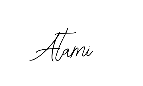 Design your own signature with our free online signature maker. With this signature software, you can create a handwritten (Bearetta-2O07w) signature for name Atami. Atami signature style 12 images and pictures png