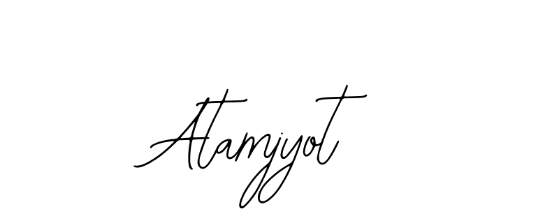 Design your own signature with our free online signature maker. With this signature software, you can create a handwritten (Bearetta-2O07w) signature for name Atamjyot. Atamjyot signature style 12 images and pictures png