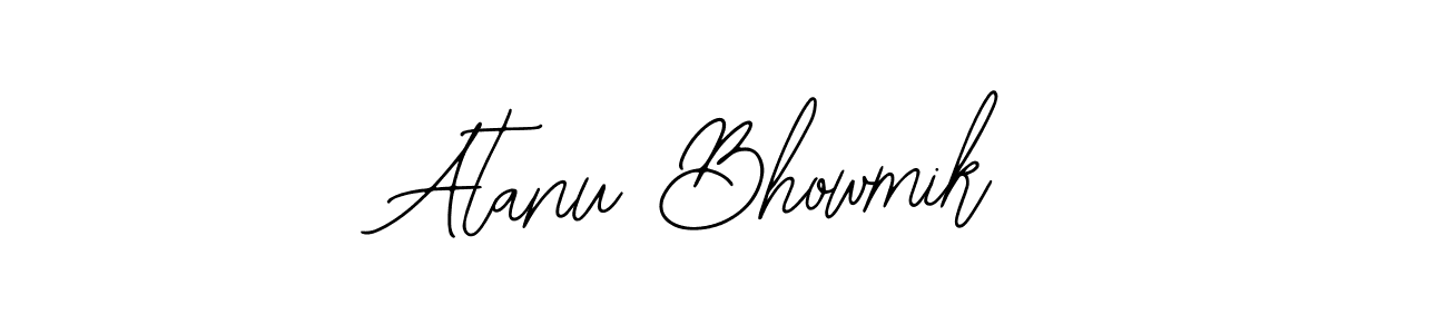 The best way (Bearetta-2O07w) to make a short signature is to pick only two or three words in your name. The name Atanu Bhowmik include a total of six letters. For converting this name. Atanu Bhowmik signature style 12 images and pictures png