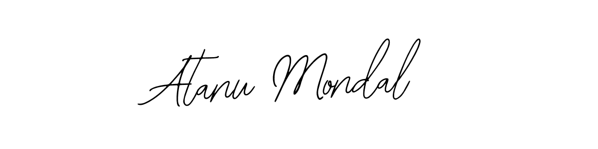 The best way (Bearetta-2O07w) to make a short signature is to pick only two or three words in your name. The name Atanu Mondal include a total of six letters. For converting this name. Atanu Mondal signature style 12 images and pictures png