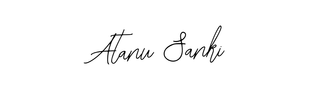 How to make Atanu Sanki name signature. Use Bearetta-2O07w style for creating short signs online. This is the latest handwritten sign. Atanu Sanki signature style 12 images and pictures png