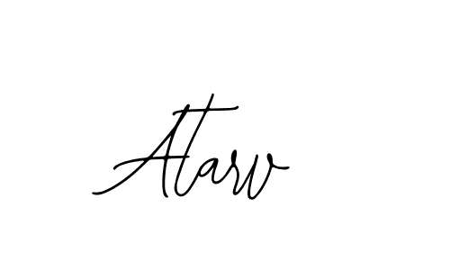 Use a signature maker to create a handwritten signature online. With this signature software, you can design (Bearetta-2O07w) your own signature for name Atarv. Atarv signature style 12 images and pictures png