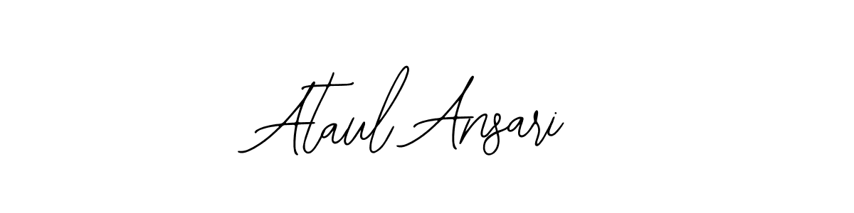 How to make Ataul Ansari name signature. Use Bearetta-2O07w style for creating short signs online. This is the latest handwritten sign. Ataul Ansari signature style 12 images and pictures png