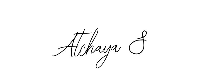 It looks lik you need a new signature style for name Atchaya S. Design unique handwritten (Bearetta-2O07w) signature with our free signature maker in just a few clicks. Atchaya S signature style 12 images and pictures png