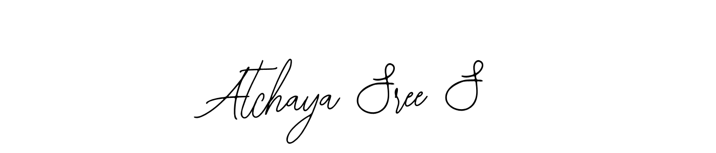 You can use this online signature creator to create a handwritten signature for the name Atchaya Sree S. This is the best online autograph maker. Atchaya Sree S signature style 12 images and pictures png