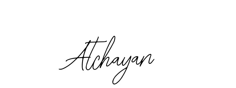 if you are searching for the best signature style for your name Atchayan. so please give up your signature search. here we have designed multiple signature styles  using Bearetta-2O07w. Atchayan signature style 12 images and pictures png
