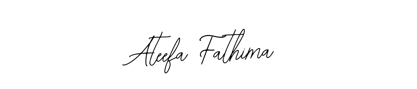 Design your own signature with our free online signature maker. With this signature software, you can create a handwritten (Bearetta-2O07w) signature for name Ateefa Fathima. Ateefa Fathima signature style 12 images and pictures png