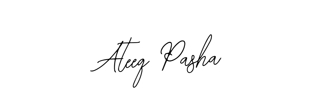 The best way (Bearetta-2O07w) to make a short signature is to pick only two or three words in your name. The name Ateeq Pasha include a total of six letters. For converting this name. Ateeq Pasha signature style 12 images and pictures png