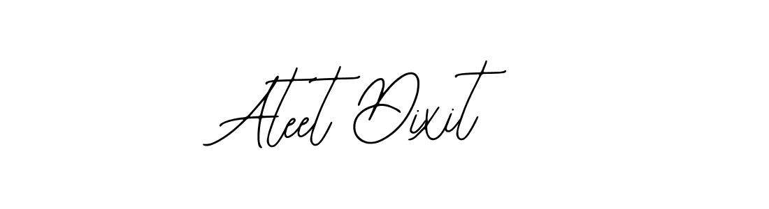 You should practise on your own different ways (Bearetta-2O07w) to write your name (Ateet Dixit) in signature. don't let someone else do it for you. Ateet Dixit signature style 12 images and pictures png