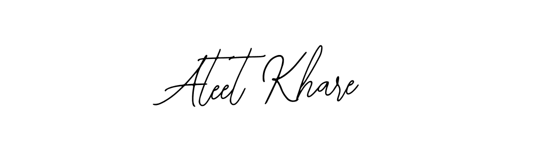 Create a beautiful signature design for name Ateet Khare. With this signature (Bearetta-2O07w) fonts, you can make a handwritten signature for free. Ateet Khare signature style 12 images and pictures png