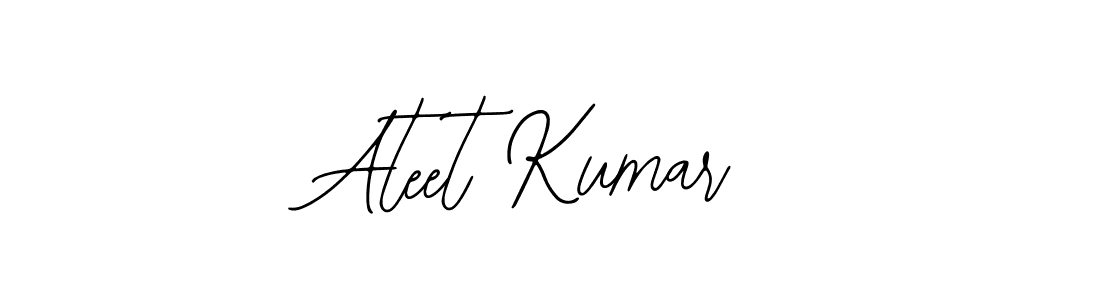 Bearetta-2O07w is a professional signature style that is perfect for those who want to add a touch of class to their signature. It is also a great choice for those who want to make their signature more unique. Get Ateet Kumar name to fancy signature for free. Ateet Kumar signature style 12 images and pictures png