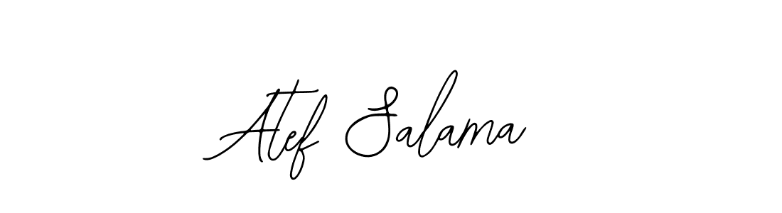 Make a beautiful signature design for name Atef Salama. Use this online signature maker to create a handwritten signature for free. Atef Salama signature style 12 images and pictures png