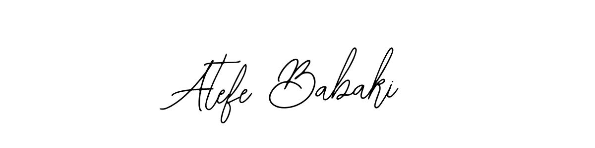 Design your own signature with our free online signature maker. With this signature software, you can create a handwritten (Bearetta-2O07w) signature for name Atefe Babaki. Atefe Babaki signature style 12 images and pictures png