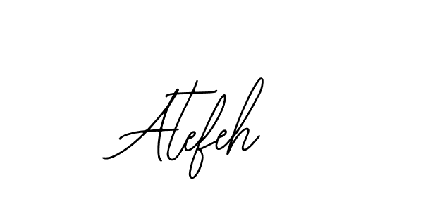 You should practise on your own different ways (Bearetta-2O07w) to write your name (Atefeh) in signature. don't let someone else do it for you. Atefeh signature style 12 images and pictures png