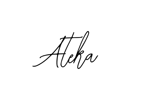 Use a signature maker to create a handwritten signature online. With this signature software, you can design (Bearetta-2O07w) your own signature for name Ateka. Ateka signature style 12 images and pictures png