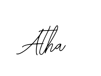 Atha stylish signature style. Best Handwritten Sign (Bearetta-2O07w) for my name. Handwritten Signature Collection Ideas for my name Atha. Atha signature style 12 images and pictures png