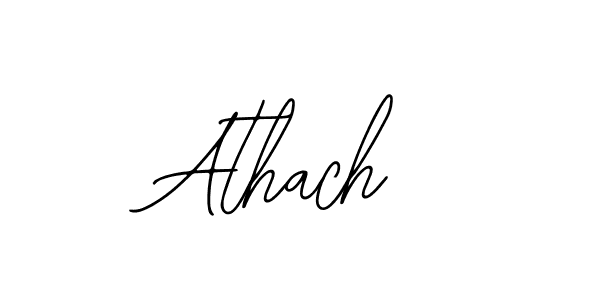 How to make Athach name signature. Use Bearetta-2O07w style for creating short signs online. This is the latest handwritten sign. Athach signature style 12 images and pictures png