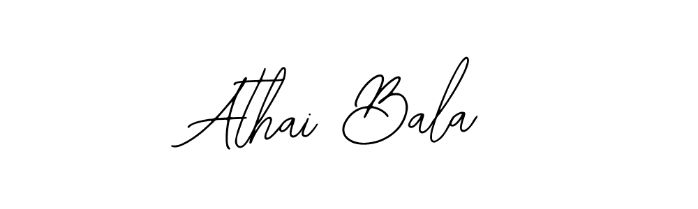 Use a signature maker to create a handwritten signature online. With this signature software, you can design (Bearetta-2O07w) your own signature for name Athai Bala. Athai Bala signature style 12 images and pictures png