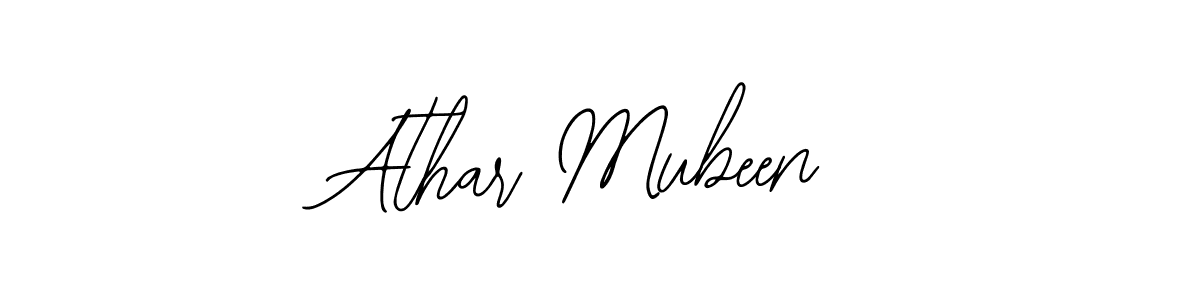 Athar Mubeen stylish signature style. Best Handwritten Sign (Bearetta-2O07w) for my name. Handwritten Signature Collection Ideas for my name Athar Mubeen. Athar Mubeen signature style 12 images and pictures png