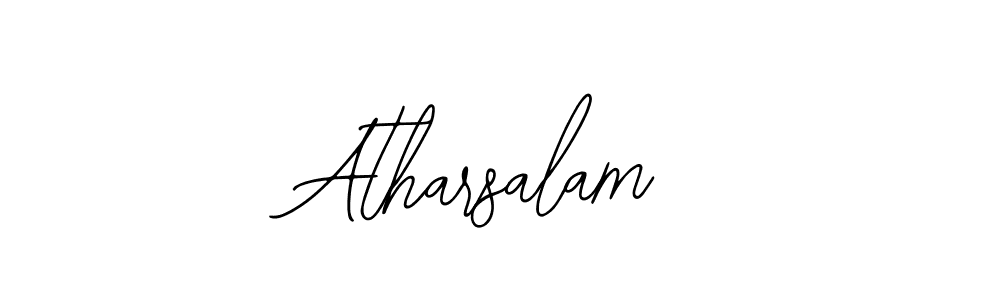 Also You can easily find your signature by using the search form. We will create Atharsalam name handwritten signature images for you free of cost using Bearetta-2O07w sign style. Atharsalam signature style 12 images and pictures png