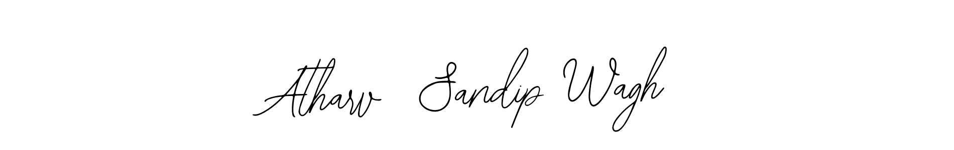 Bearetta-2O07w is a professional signature style that is perfect for those who want to add a touch of class to their signature. It is also a great choice for those who want to make their signature more unique. Get Atharv  Sandip Wagh name to fancy signature for free. Atharv  Sandip Wagh signature style 12 images and pictures png