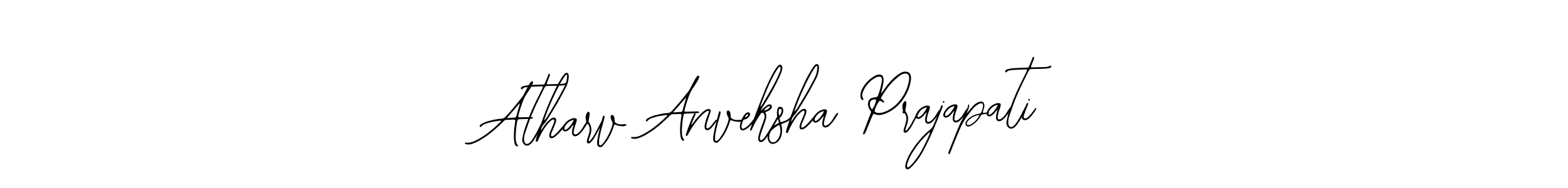 Bearetta-2O07w is a professional signature style that is perfect for those who want to add a touch of class to their signature. It is also a great choice for those who want to make their signature more unique. Get Atharv Anveksha Prajapati name to fancy signature for free. Atharv Anveksha Prajapati signature style 12 images and pictures png