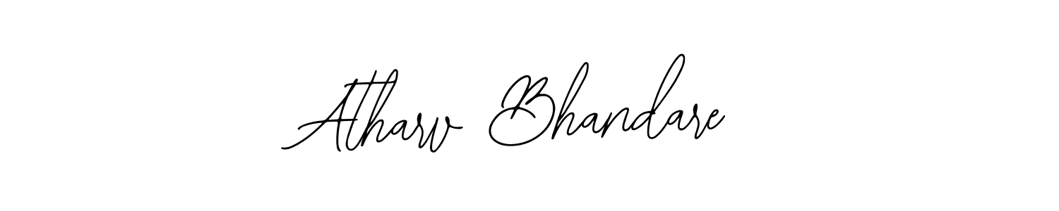 You should practise on your own different ways (Bearetta-2O07w) to write your name (Atharv Bhandare) in signature. don't let someone else do it for you. Atharv Bhandare signature style 12 images and pictures png