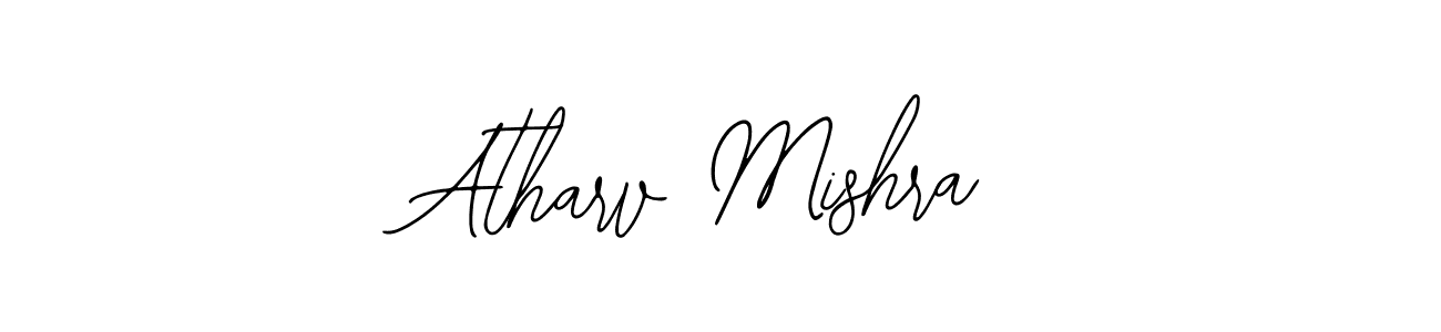 How to make Atharv Mishra name signature. Use Bearetta-2O07w style for creating short signs online. This is the latest handwritten sign. Atharv Mishra signature style 12 images and pictures png