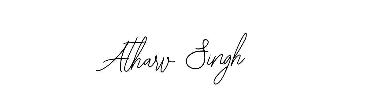 How to make Atharv Singh name signature. Use Bearetta-2O07w style for creating short signs online. This is the latest handwritten sign. Atharv Singh signature style 12 images and pictures png