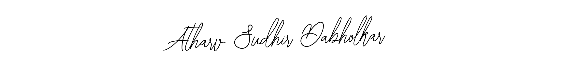 This is the best signature style for the Atharv Sudhir Dabholkar name. Also you like these signature font (Bearetta-2O07w). Mix name signature. Atharv Sudhir Dabholkar signature style 12 images and pictures png