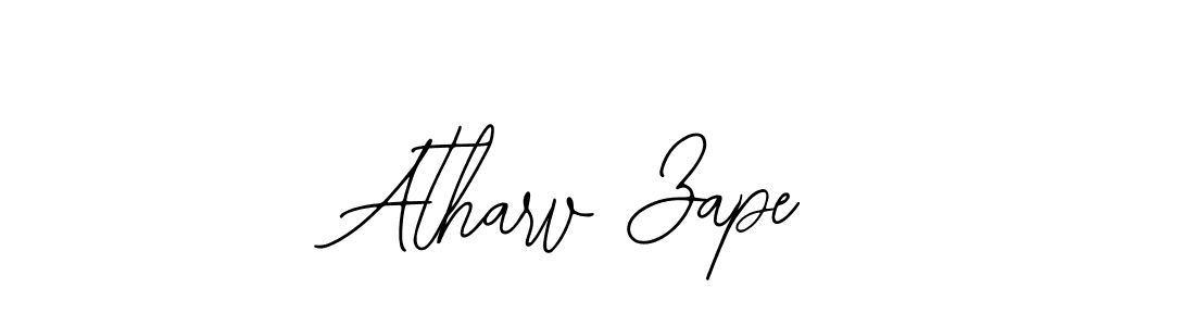 The best way (Bearetta-2O07w) to make a short signature is to pick only two or three words in your name. The name Atharv Zape include a total of six letters. For converting this name. Atharv Zape signature style 12 images and pictures png