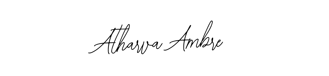 if you are searching for the best signature style for your name Atharva Ambre. so please give up your signature search. here we have designed multiple signature styles  using Bearetta-2O07w. Atharva Ambre signature style 12 images and pictures png