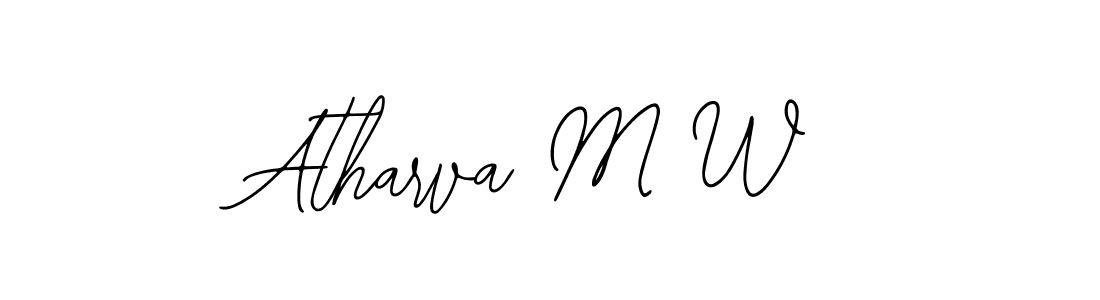Atharva M W stylish signature style. Best Handwritten Sign (Bearetta-2O07w) for my name. Handwritten Signature Collection Ideas for my name Atharva M W. Atharva M W signature style 12 images and pictures png