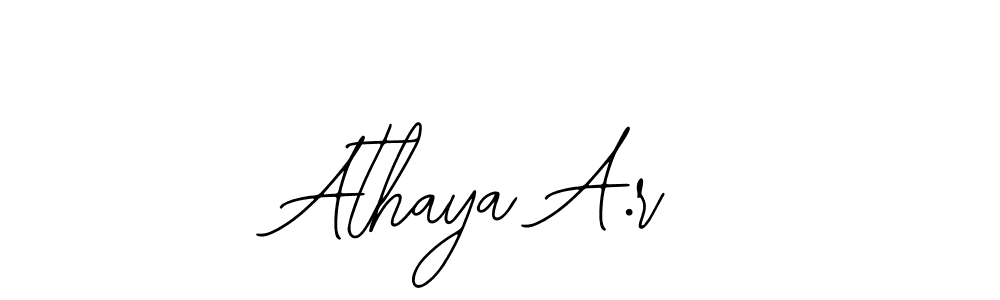 Athaya A.r stylish signature style. Best Handwritten Sign (Bearetta-2O07w) for my name. Handwritten Signature Collection Ideas for my name Athaya A.r. Athaya A.r signature style 12 images and pictures png