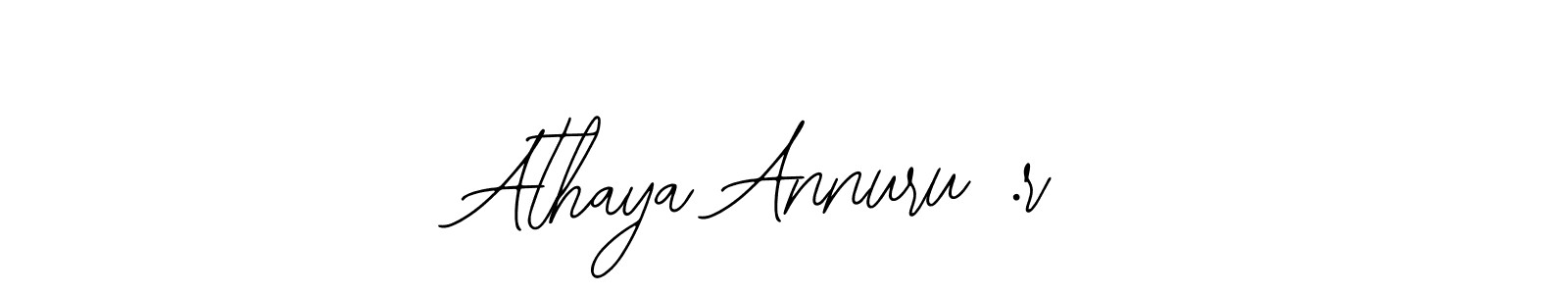 It looks lik you need a new signature style for name Athaya Annuru .r. Design unique handwritten (Bearetta-2O07w) signature with our free signature maker in just a few clicks. Athaya Annuru .r signature style 12 images and pictures png